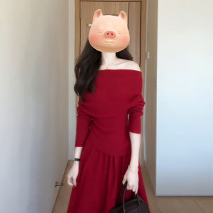 ZHENMANZI | Red Wool Dress