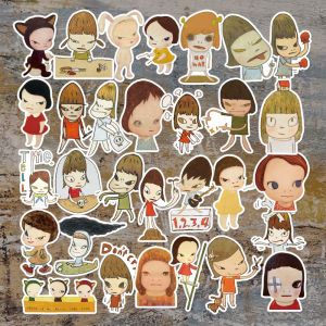 Yoshitomo Nara Handmade Painting Fresh and Waterproof Suitcase Furniture Stickers Computer Notebook Cute Decorative Stickers