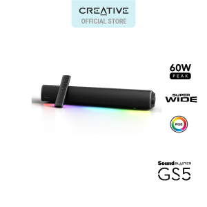 Sound Blaster GS5 - Versatile RGB Gaming Soundbar with SuperWide™ Technology