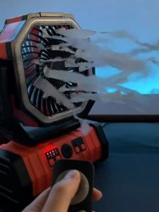 New 10000-20000mAh Outdoor Camping Fan with Light Remote Controlshake head fan Dual Hook Portable High Capacity Mobile Power Supply Home Fan