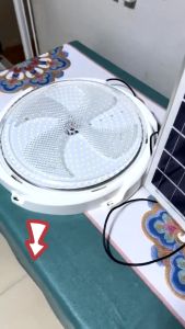 [ Buy 1 Take 1]8000W solar ceiling lights with solar panel  remote control inside the house rechargeable white led light solar light outdoor waterproof ip68 outdoor lighting