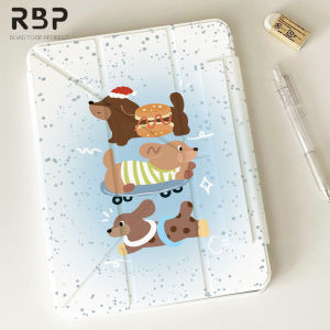 RBP Y-Fold Cartoon Magnetic 2-in-1 Case with 720° Rotating Stand (No Pen Tray) for iPad Air/Pro/Mini (2020-2024) - Universal Fit Soft Cover Black