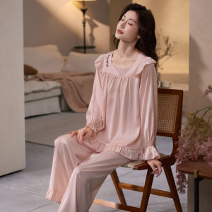LEZIMENG | Luxury Icy Silk Long Sleeve Couples Pajama Set