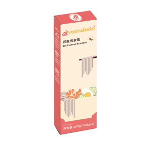 Pure Buckwheat Avocado Noodles Boxed Gluten Free Uncooked Non-Fried Whole Grain No Sauce Pack Home Use Thin Strip Shape