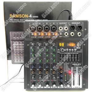 Mixer Ashley Samson 8  Samson 6 & Samson 4 Original Bluetooth - Soundcard 3 Pilihan Samson8  Samson6  Samson4 Bagus Murah ( Bisa COD )