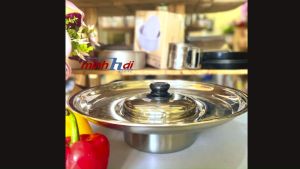 Nồi lẩu Mâm lẩu nón Inox 304 - Dùng được bếp từ . Chuyên các món lẩu mắm lẩu thái. Phù hợp nhà hàng gia đình Thaphafar