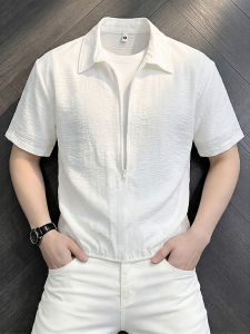 ZHUOCAN | Elegant Casual Breathable Linen Shirt Mens T-Shirt