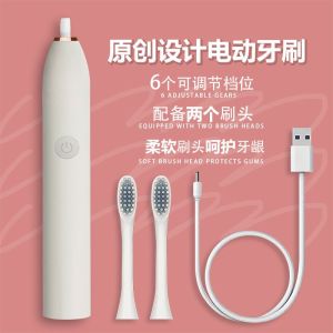 Cọ Đánh Răng Điện Tự Động Q Phiên Bản Siêu Âm Chống Thấm Nước Cỡ Lớn Cỡ Nhỏ Có Sẵn Thương Hiệu +SHI-D Cọ Đánh Răng Điện