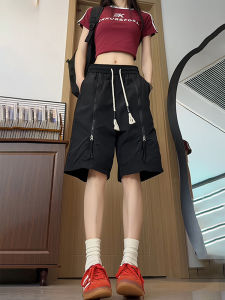 American Style Casual Workwear Shorts Mens Quick Dry Teenage Sports Pants High Street Leisure Five-Quarter Length