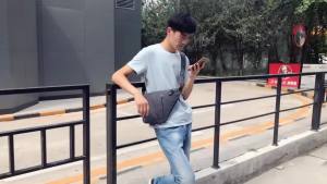 Portable Casual Small Bag Safety Pocket Leisure Travel Shoulder Bag Mens Chest Outdoor Bags Anti-theft Backpack Crossbody Bag