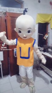 Kostum Maskot Badut Dewasa Upin: Setelan Costume Lucu