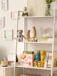 Toy Storage Showcase Display Shelf Shelves Cabinet Display Shelf Display Cabinet Acrylic Shelf For Toys INS Style Bookshelf and Storage Shelf Floor Bedroom and Household Multi-Layer