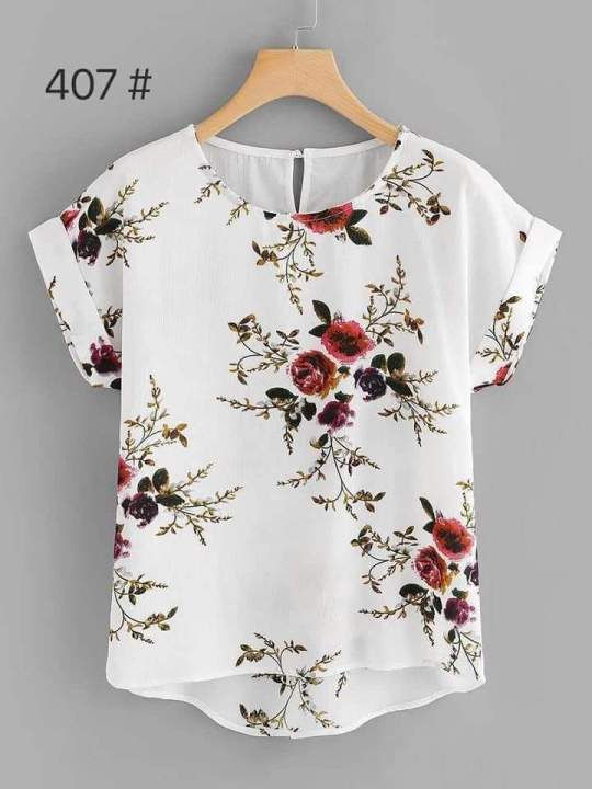 Korean Floral Blouse | Lazada PH