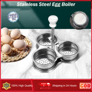 ⭐️【Local warehouse+COD】⭐Stainless steel poaching egg maker egg casserole egg poacher non-stick egg cup steamer tool kitchen utensils