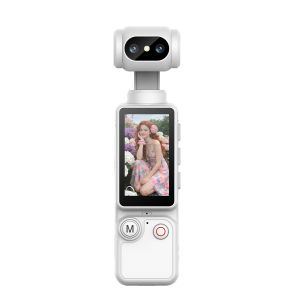 Camera Hành Động Bỏ Túi 4K Có Màn Hình Cảm Ứng Thẻ Nhớ 32GB Chống Rung Camera Thể Thao Camera Vlog Kỹ Thuật Số Nhỏ Gọn Di Động