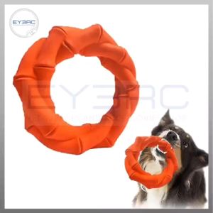 Rubber Molar Interactive Dog Toy Large Indestructible Training Ring for Aggressive Chewers Durable Long Lasting Interactive Play for Dogs