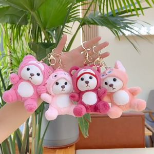 Gantungan Kunci Boneka Panda Stitch Lotso Linabell Ganci Keychain Beruang Lucu Aksesoris Hiasan Tas