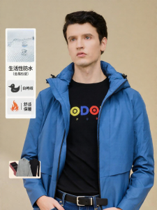 JODOLL | Áo Khoác Lông Buffle Dài Tay Có Mũ Trùm Đầu Nam