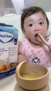 นิวทริเบน สูตรธัญพืช 8 ชนิดผสมผลไม้รวมและนม อาหารเสริมสำหรับเด็ก 6เดือนขึ้นไป ขนาด250g ฮาลาล