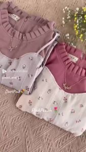 1 Set OOTD Wanita Korean Style Hagia Gamis Lebaran 2025