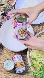 Newyorkbigsale น้ำยาป่า นํ้ายากะทิ รสปลาทูน่า ขนาด150กรัม แพ็ค10กระป๋อง No.F194 F195