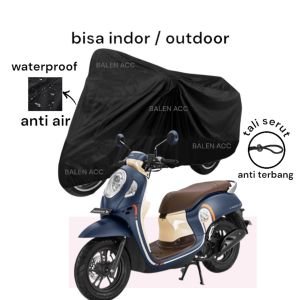 Cover Sarung penutup Motor Honda Scoopy Beat Vario Stylo Waterproof Outdoor / Indor Anti Air Debu Matahari