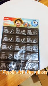 Gôm tẩy One Piece Deli H311 4B màu đen - Tẩy sạch ít vụn