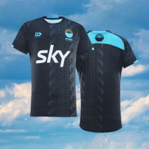 Summer mens rugby jersey Moana Pasifika print pattern sports breathable round neck T-shirt outdoor casual training top