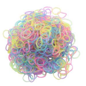 600pcs Glow in the Dark Loom Band Kit Colorful DIY Bracelet Making Set with Beads & Accessories - Perfect for Friendship Crafts