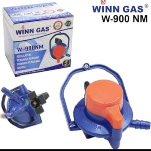 WINN GAS REGURATOR GAS DOUBLE LOCK W900NM/W900M+ SELANG MERAH 2METER