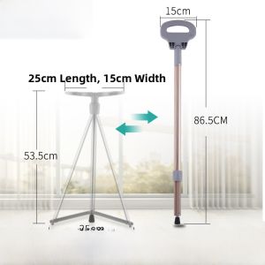 Portable Anti-slip Multi-functional Cane Chair Combining Walking Stick And Bench for Outdoor Mountain Climbing by Elderly