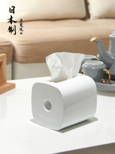 Creative Roll Paper Tube Imported from Japan for Living Room Kitchen Ishida Industries Simple Cylindrical Plastic Tissue Box
