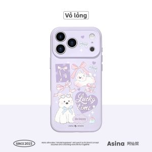 Asina | Ốp lưng silicone có MagSafe iPhone 18 Pro Max/17/16/15/14 Series chống sốc tốt có khung đỡ thiết kế dễ thương phù hợp nữ