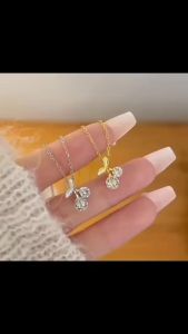 Kalung Titanium Cerry Accesories Fashion Wanita Korean Style Anti Karat Dan Luntur