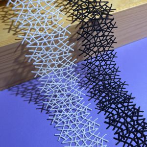 Black & White Irregular Leaf Branch Lace Embroidery: A Guide to DIY Hair Accessories