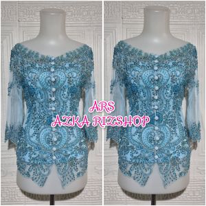 atasan kebaya pesta kebaya wisuda kebaya sabrina lengan 7/8 bisa COD