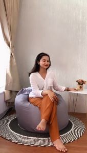 Bean bag pumpkin plus isi size dewasa WATERPROOF - Sofa Minimalis Bean Bag Butal Kursi Game