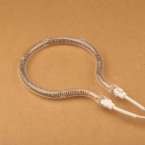 220V 1000W Bat Shaped Vacuum Halogen Tube Lamp Ring Type Infrared Heating Elements (8 Pieces)