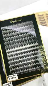 30D 40D 60D 80D Mixed Tray Individual Lashes 3D Russia Volume Eye Lashes Soft Natural Lashes Mink Lash Cluster False Eyelashes