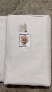 ( per setengah meter ) kain MORI Cap MAWAR kaci mawar dunia lebar 105 cm katun bahan kafan jenasah jenazah ari media batik membatik jumputan eco print ecoprint cheese cloth keju saringan saring kopi teh susu kedelai bungkus pembungkus makanan