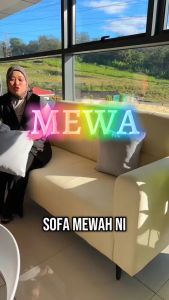 F&F : MEWA sofa Luxury Style with Anti-Scratching Leather 3 seater sofa/ 2 seater sofa