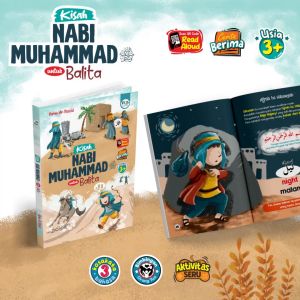 Kisah Nabi Muhammad Untuk Balita Usia 3+ Tahun Ke Atas FULL COLOR Sirah Nabawiyah Siroh Rasulullah Karya Harun Ar-Rasyid Penerbit Pustaka Quran Sunnah PQS
