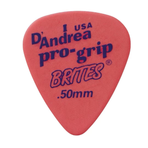 ปิ๊กกีตาร์ D’Andrea Pro Grip Brites 351 Shape 0.50 mm. แพ็ค 3 ชิ้น ของแท้ USA