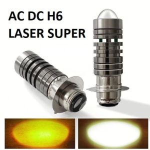 LED H6 Laser Jauh Dekat Motor Bebek Matic Lampu Depan Motor H6 AC DC 12V