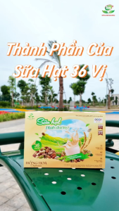 Sữa Hạt 36 vị 41 Vị Hồng Hoa Organic - Thuần Chay Không Đường Ăn Sáng Ăn Kiêng Healthy Hộp 900G