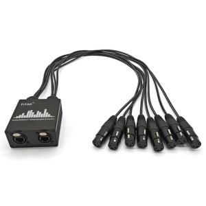 8CH Multi Network XLR Audio Extender Durable Braid Cable for Microphone Mixer Amplifier and Speaker XLR Audio Cables Audio Gear