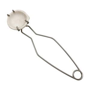 High Temperature Resistant Quartz Bowl Clamp Gold Silver Melt Auxiliary Frame Stainless Steel Jewelry Melting Tool Handheld Clamp