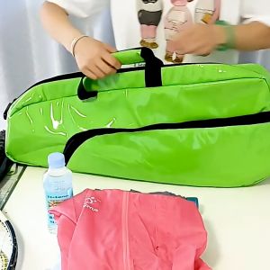 20L กระเป๋าเทนนิสกระเป๋าแบดมินตันไหล่กระเป๋าถือกระเป๋าเบสบอลแบบพกพาความจุขนาดใหญ่3/6 Pack