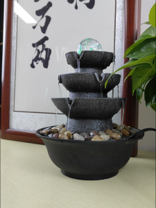 Fortune-Attracting Fengshui Water Ball & Circulating Water Wheel Ornament – Desktop Decor for Store Opening Housewarming Home Blessing & Entryway Prosperity