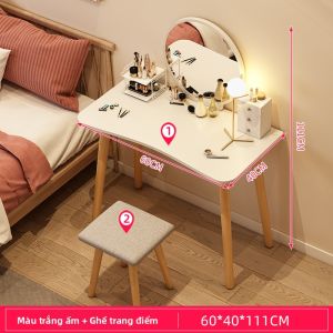 Bàn Trang Điểm Phong Cách Tối Giản Nhỏ Gọn